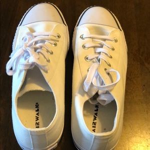 White tennis shoes. Size 10